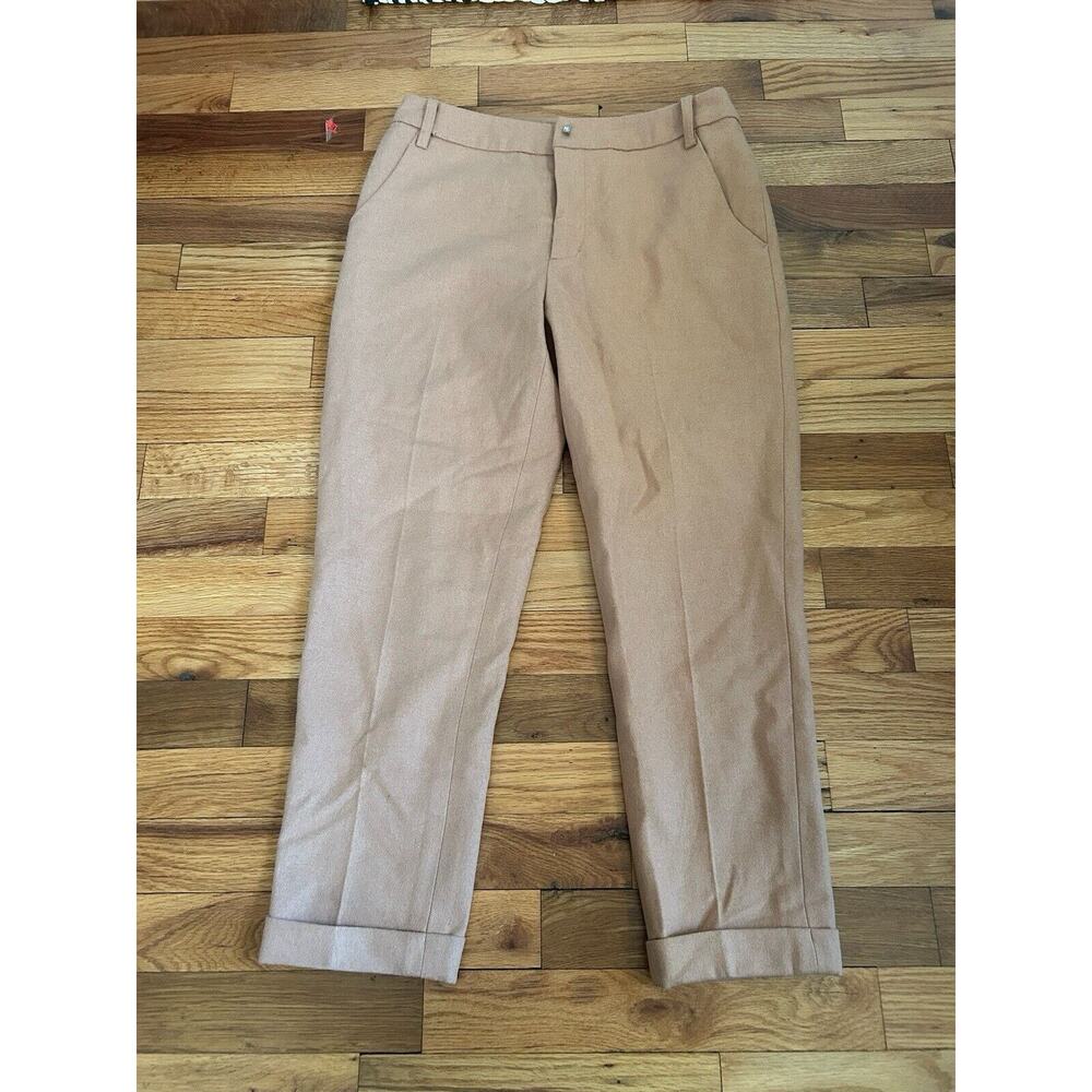 Earth Music & Ecology Womens M Wool Blend Trousers Slacks Pleated Career Office